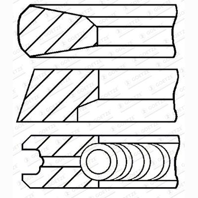 GOETZE 08-445200-30 Piston Ring Kit