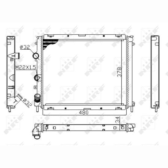 NRF NRF53209A Engine Radiator
