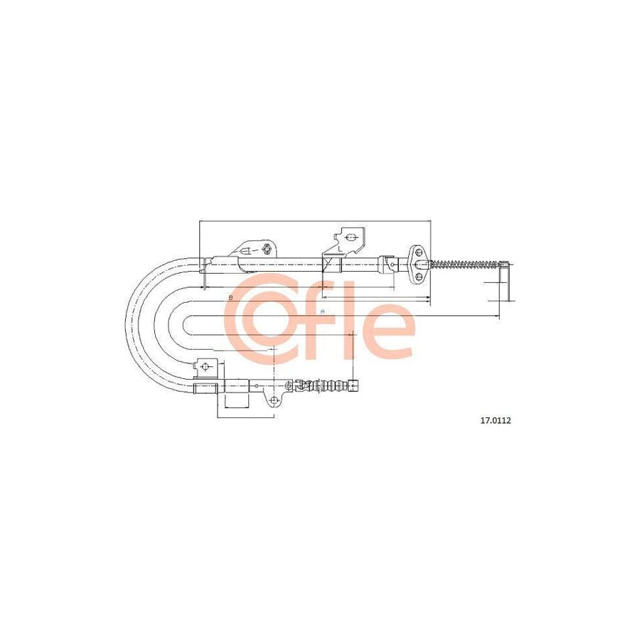 Cofle 15.272 Clutch Cable for Vauxhall Astra