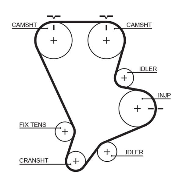GATES GAT5554XS Timing Belt