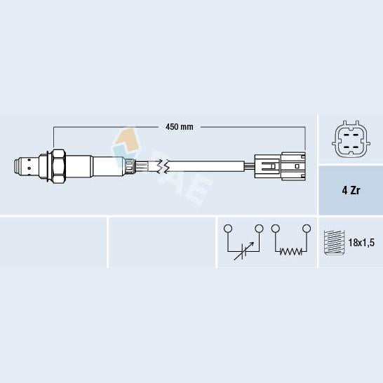 FAE AE77393 Lambda Sensor