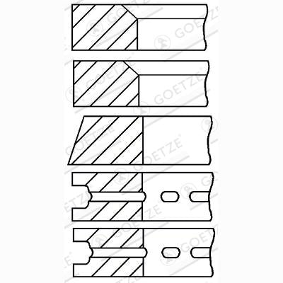GOETZE 08-275800-00 Piston Ring Kit