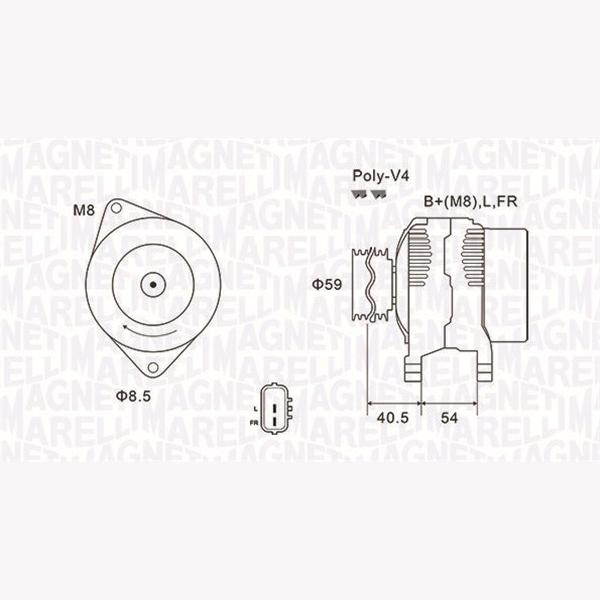 MAGNETI MARELLI 063731927010 Alternator