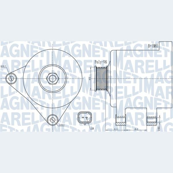 MAGNETI MARELLI 063732015010 Alternator