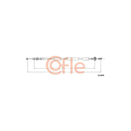 Cofle 92.16.6600 Throttle Cable for Daewoo Matiz I Hatchback (M100, M150)