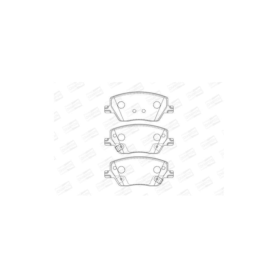 Champion 573626Ch Brake Pad Set for Fiat Tipo