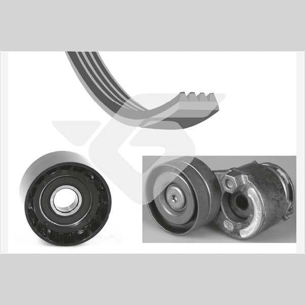 HUTCHINSON HUKHV196 V-Ribbed Belt Set
