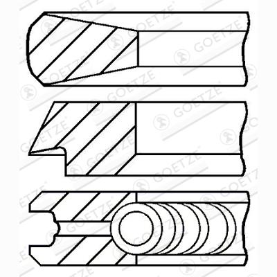 GOETZE 08-451000-00 Piston Ring Kit