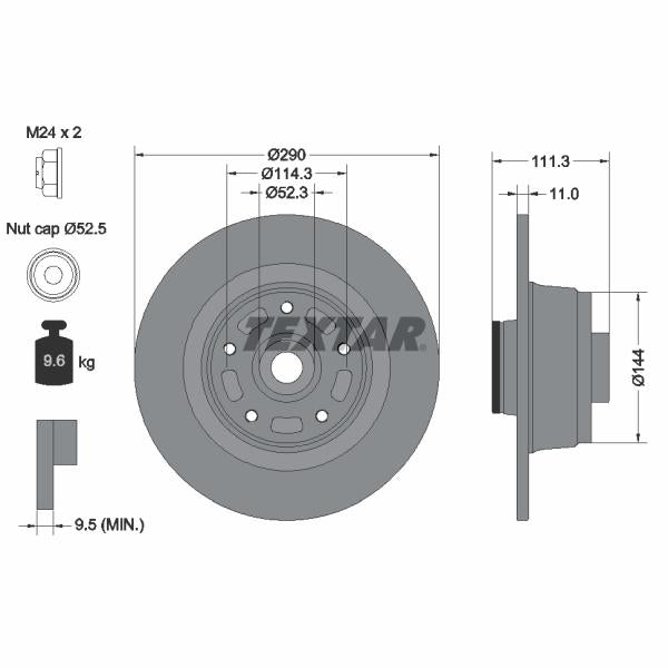 AUTOFREN SEINSA D7-096C Brake Caliper Guide Sleeve Kit