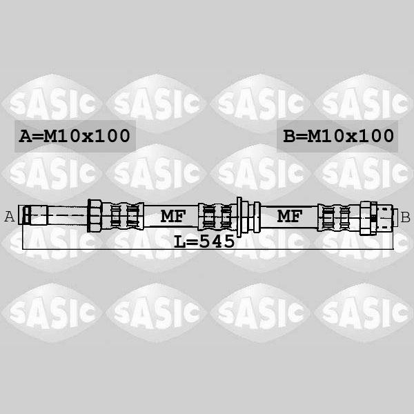 SASIC SAS6606162 Brake Hose