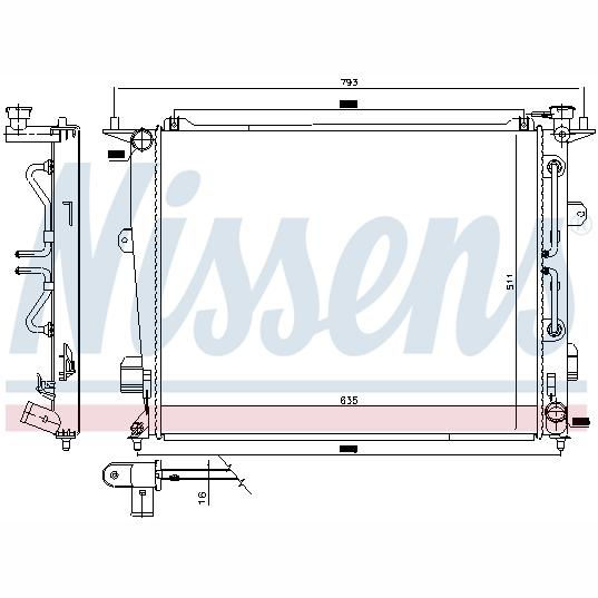 NISSENS NIS675047 Engine Radiator