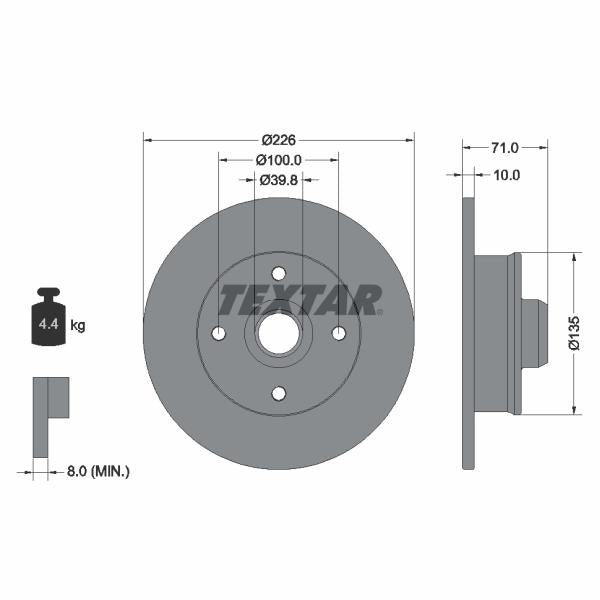 HERTH+BUSS JAKOPARTS J3271000 Brake Caliper Guide Sleeve Kit