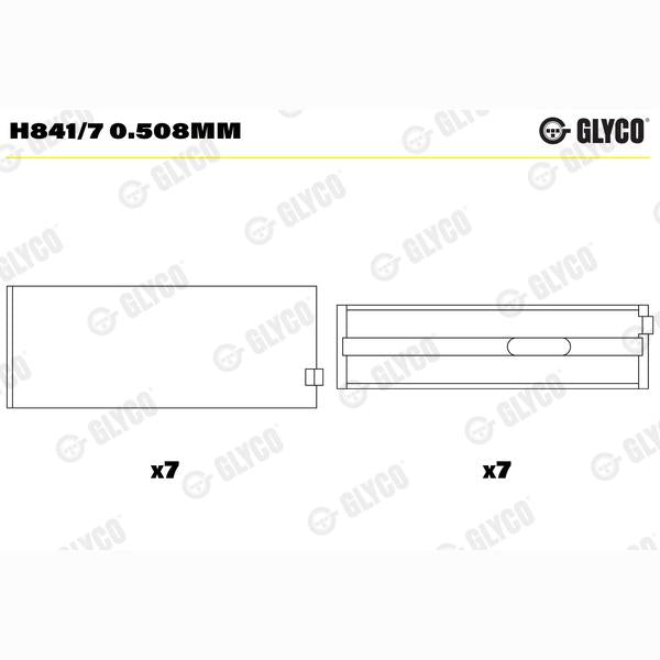 GLYCO H84170508MM Crankshaft Bearing
