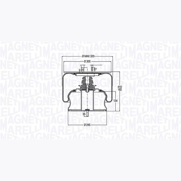 MAGNETI MARELLI 030607020121 Compressed-Air System Air Tank