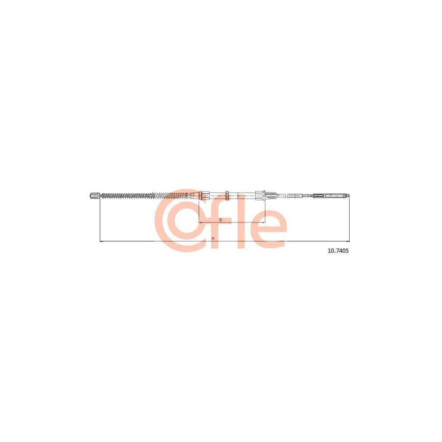 Cofle 10.7405 Hand Brake Cable