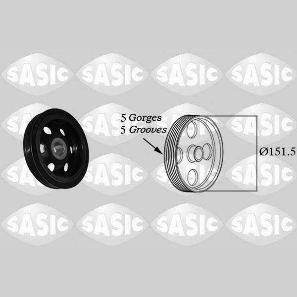 SASIC SAS2156070 Crankshaft Belt Pulley