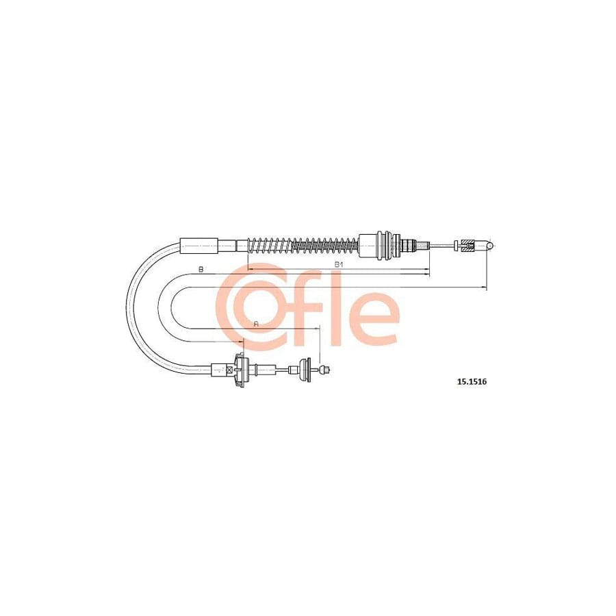 Cofle 15.1516 Clutch Cable for Rover 400