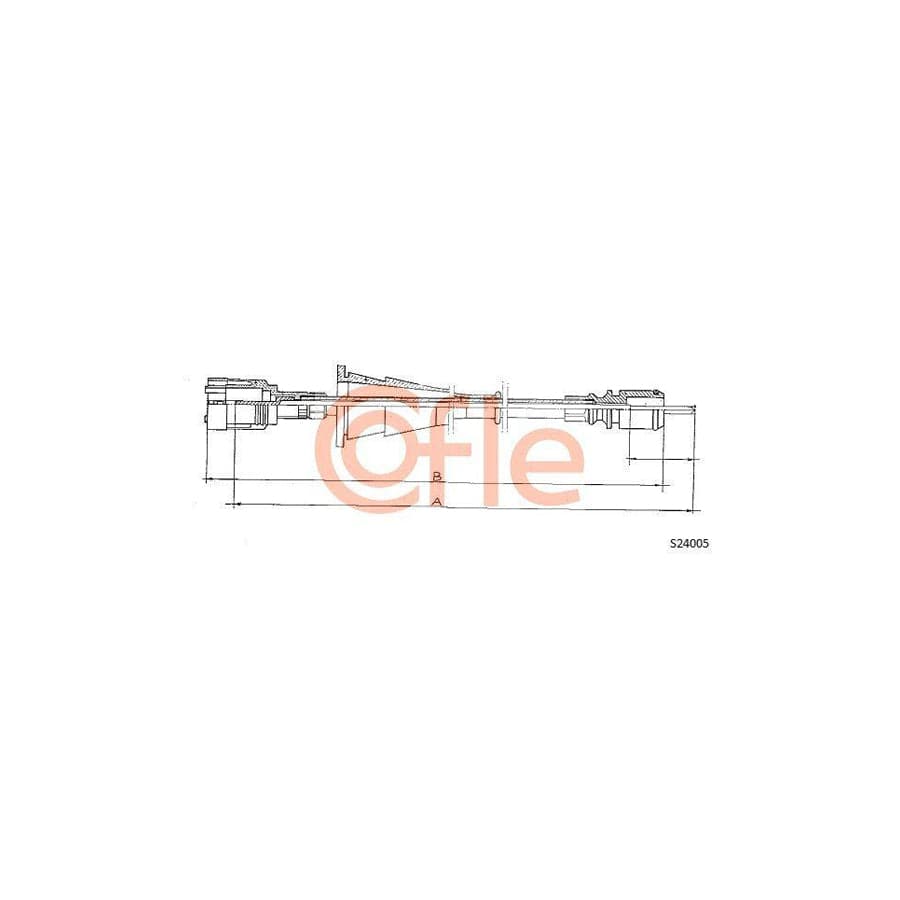 Cofle S24005 Speedometer Cable for Renault 4