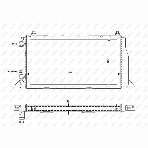 NRF NRF54603 Engine Radiator