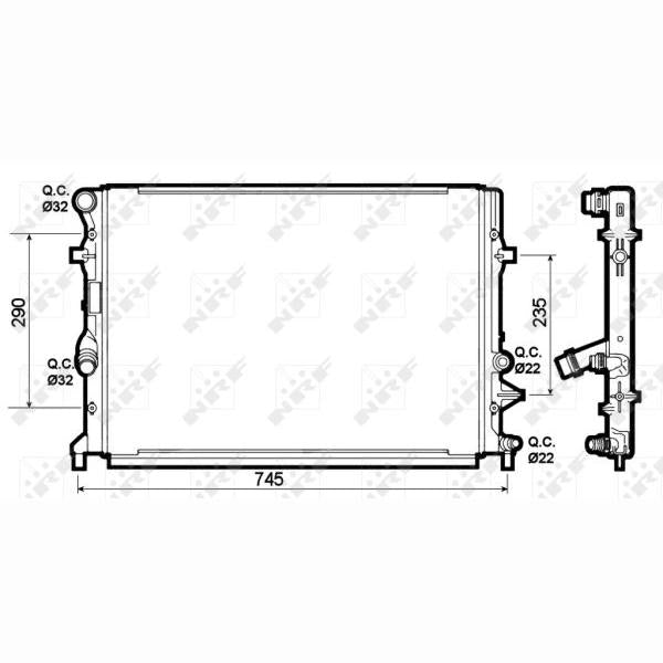 NRF NRF53139 Engine Radiator