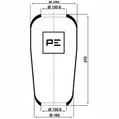 PETERS 084.010-70 Air Suspension Bellow