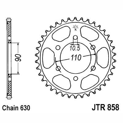 JT JTR858,35 Chain Sprocket