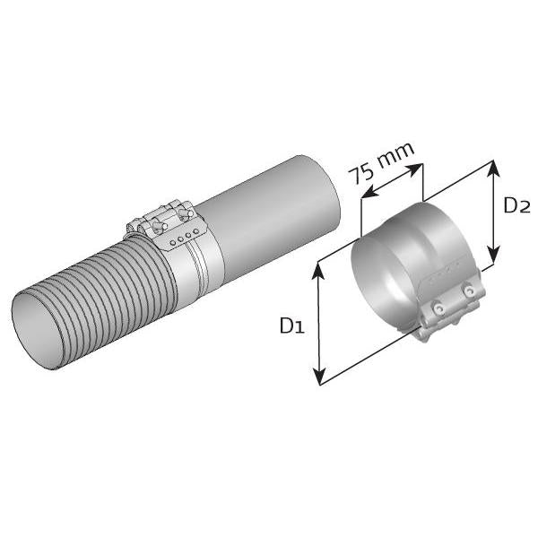 DINEX DIN99280 Exhaust System Clamping Piece