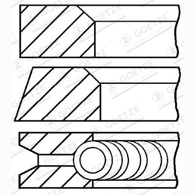 GOETZE 08-110200-00 Piston Ring Kit