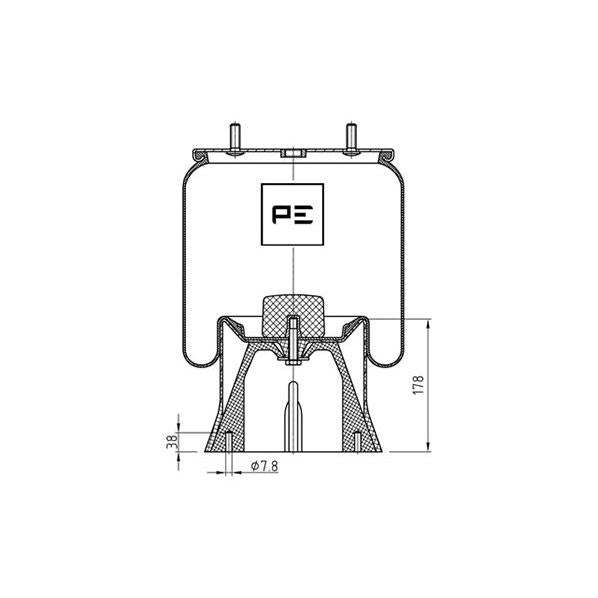 PETERS 084.347-71 Air Suspension Bellow