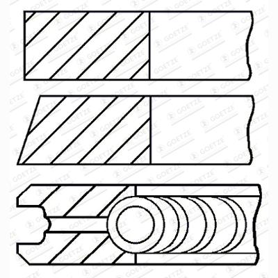 GOETZE 08-435706-00 Piston Ring Kit