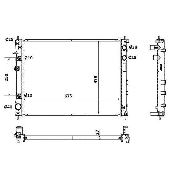 NRF NRF53887 Engine Radiator