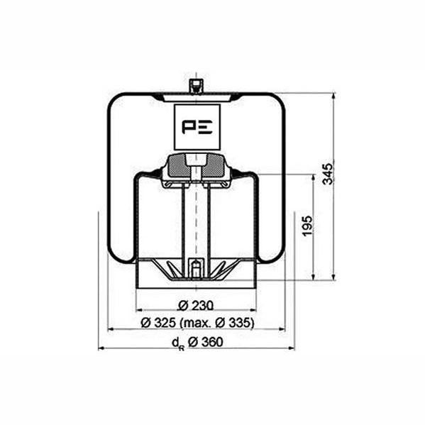 PETERS 084.115-73 Air Suspension Bellow