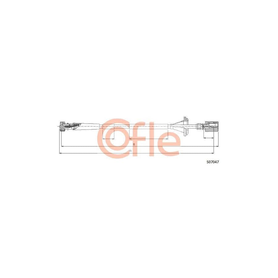 Cofle S07047 Speedometer Cable for Lancia Y10 (156)