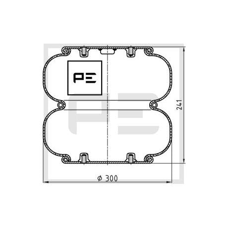 PETERS 084.359-71 Air Suspension Bellow
