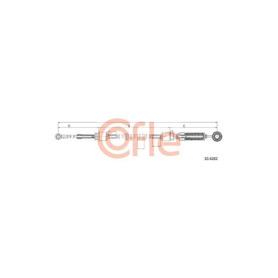 Cofle 92.10.4282 Cable, Manual Transmission for Mini Hatchback (R50, R53)