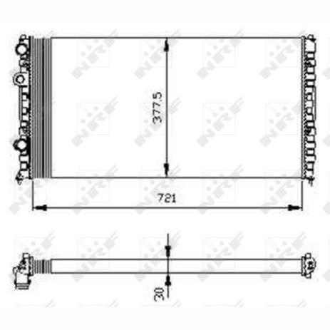 NRF NRF54696 Engine Radiator