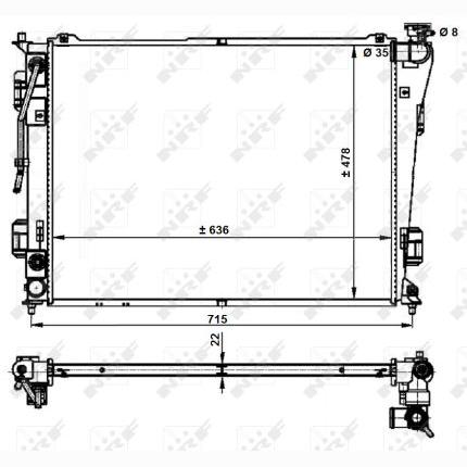 NRF NRF59200 Engine Radiator