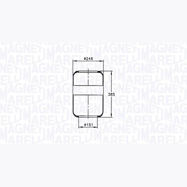 MAGNETI MARELLI 030607020019 Compressed-Air System Air Tank