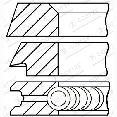 GOETZE 08-320000-10 Piston Ring Kit