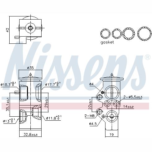 NISSENS NIS999428 Air Conditioning Expansion Valve