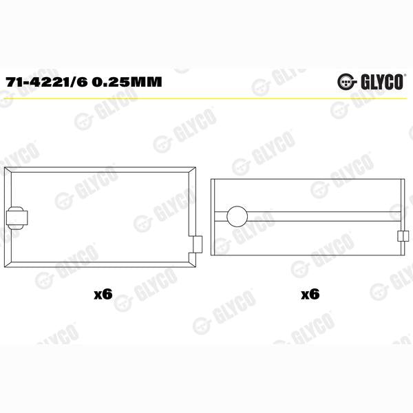 GLYCO 71-4221/60.25MM Connecting Rod Bearing