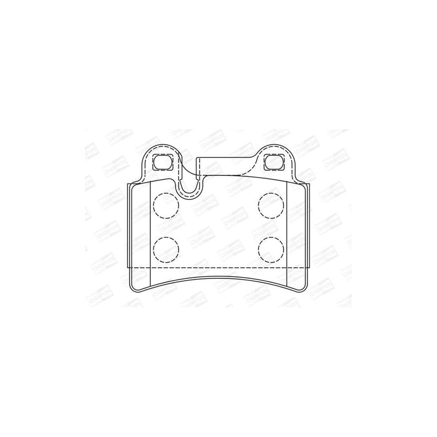 Champion 573297Ch Brake Pad Set for VW Touareg I (7La, 7L6, 7L7)
