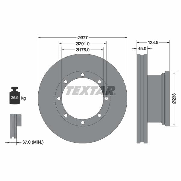 BPART BPIV200139-M2692 Brake Disc Splash Guard