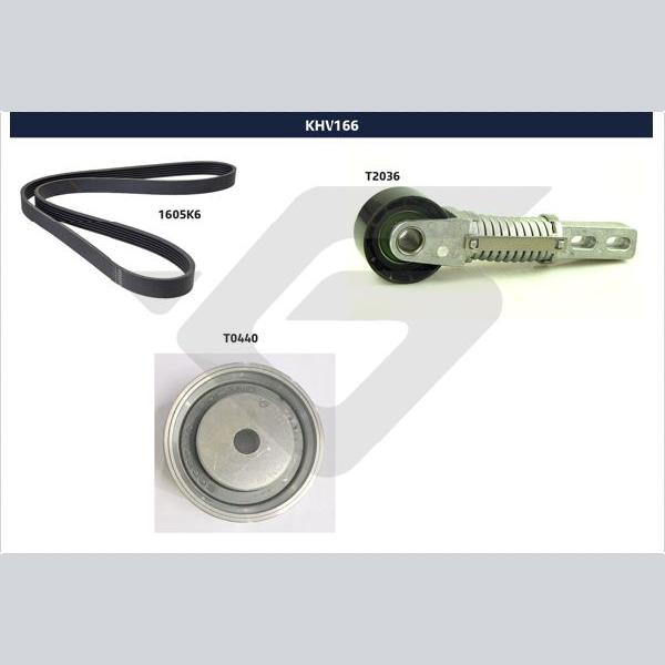 HUTCHINSON HUKHV166 V-Ribbed Belt Set