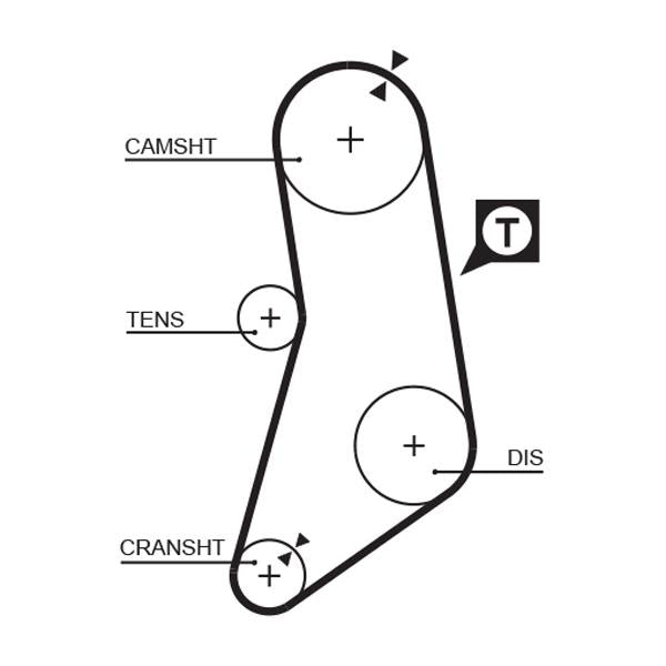 GATES GAT5041 Timing Belt