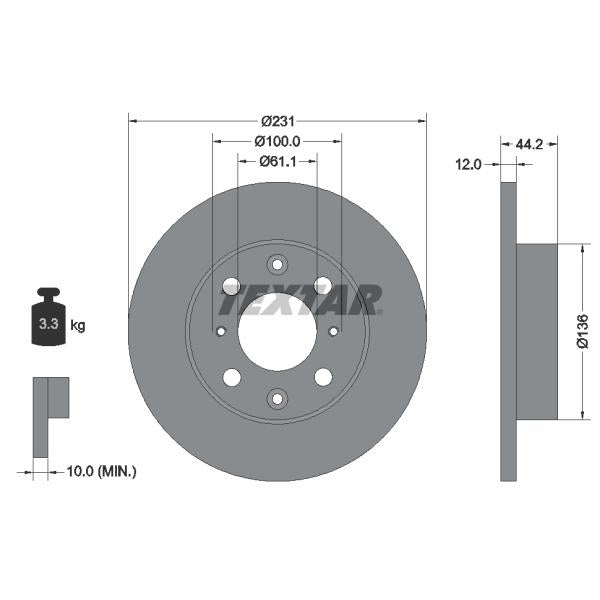 AUTOFREN SEINSA D7-236C Brake Caliper Guide Sleeve Kit