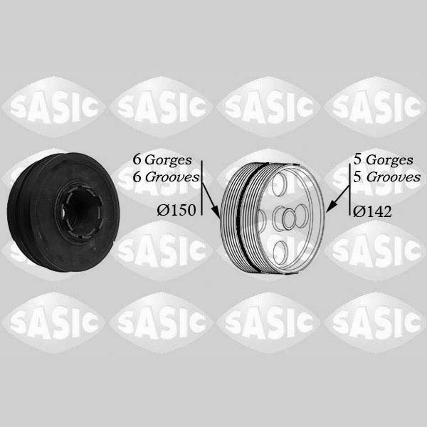 SASIC SAS9001810 Crankshaft Belt Pulley