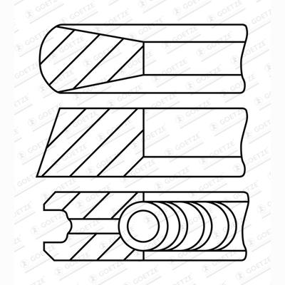 GOETZE 08-521307-00 Piston Ring Kit