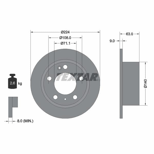 HANS PRIES HP117202 Brake Caliper Guide Sleeve Kit