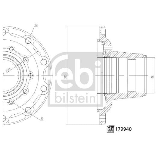 FEBI FE179940 Wheel Hub